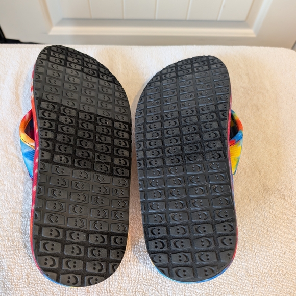 Sanuk X Grateful Dead Furreal Classic Flip Flops - Picture 4 of 5